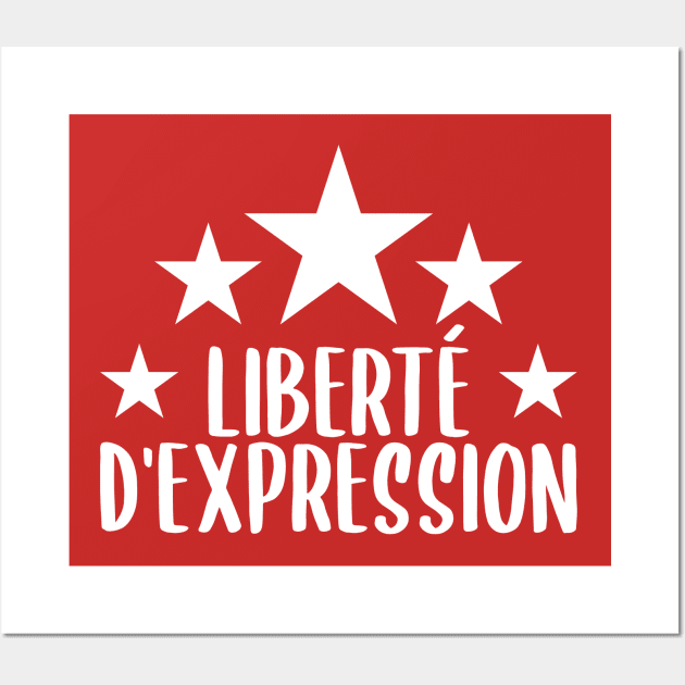 Liberté d'Expression Wall Art by BlueZenStudio